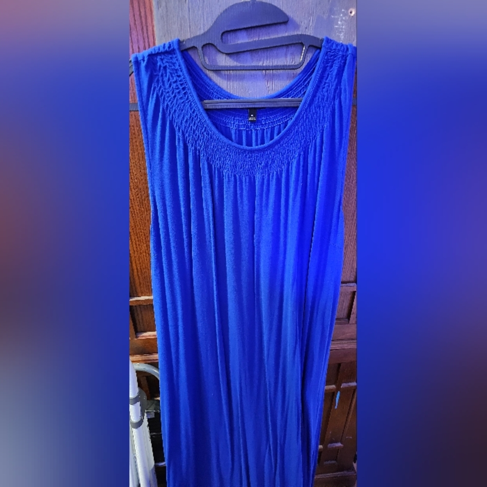 Blue maxi dress